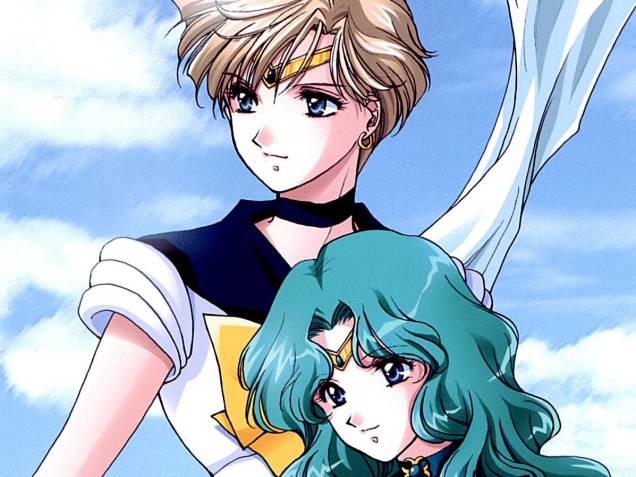 Nos mangás, as histórias em quadrinhos japonesas, uma das séries mais bem-sucedidas é Sailor Moon. A história de garotas que têm poderes de astros do Sistema Solar conta com um casal de lésbicas, a Sailor Netuno e a Sailor Urano. A primeira tem personalidade artística, sensível, enquanto a segunda dirige uma Ferrari e é habilidosa com espadas.