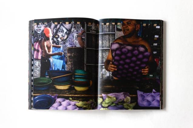 Páginas de "3 é 5", livro que a fotógrafa Dani Tranchesi realizou em feiras livres paulistanas entre junho e dezembro de 2020