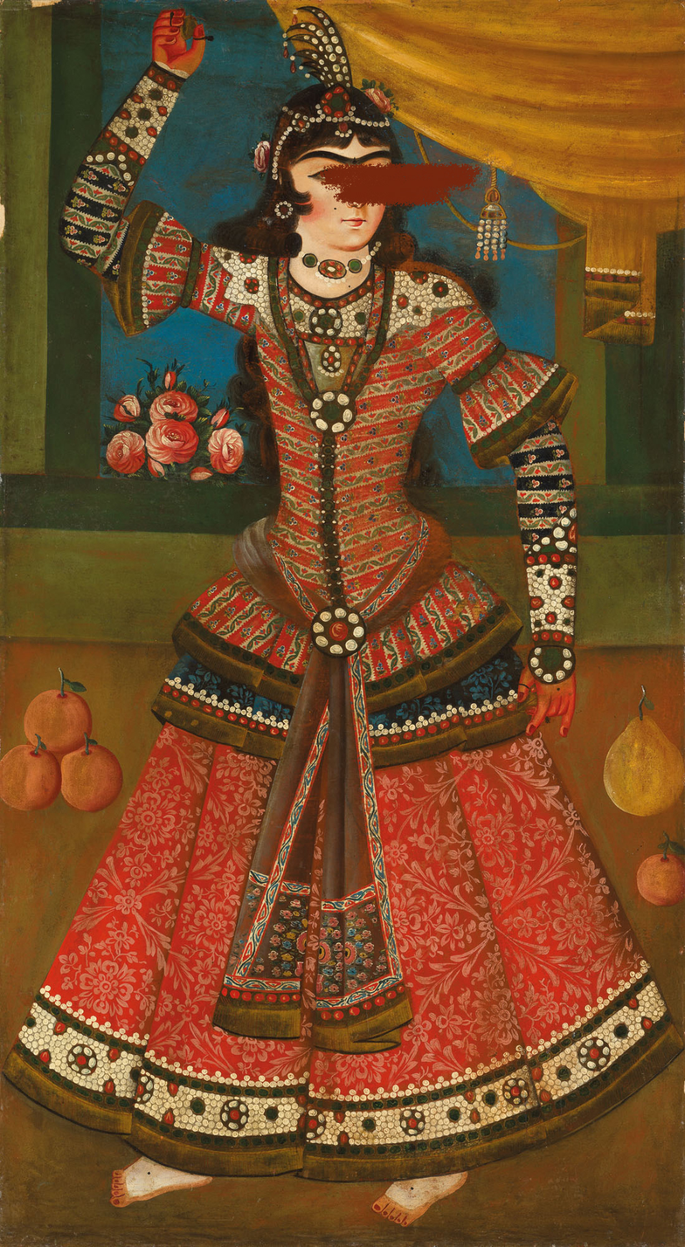 Smithsonian Asia museum, Mulher Qajar - Irã