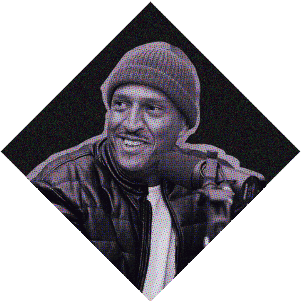 retrato de mano brown