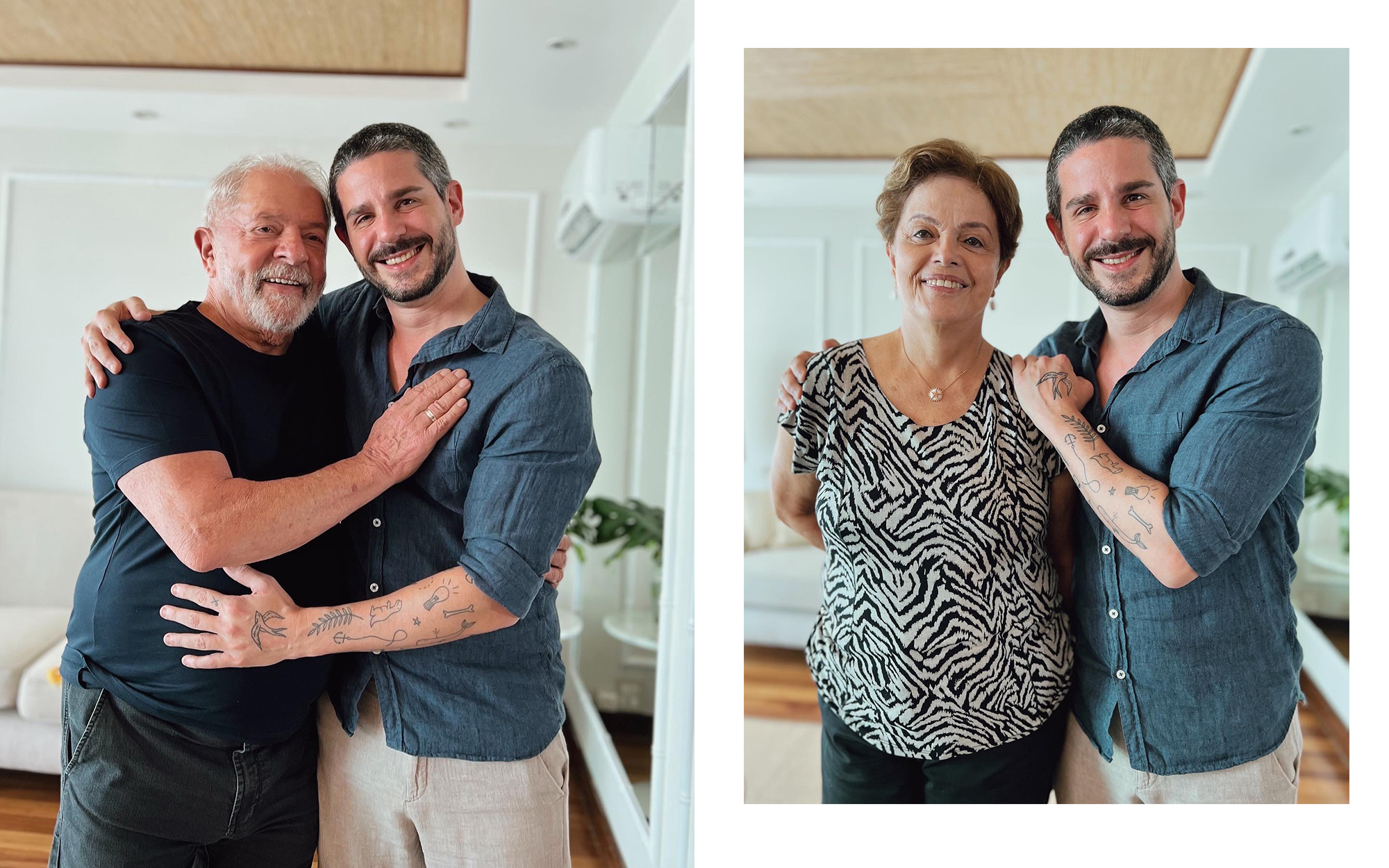 Pedro Neschling com o presidente Lula e a presidenta Dilma